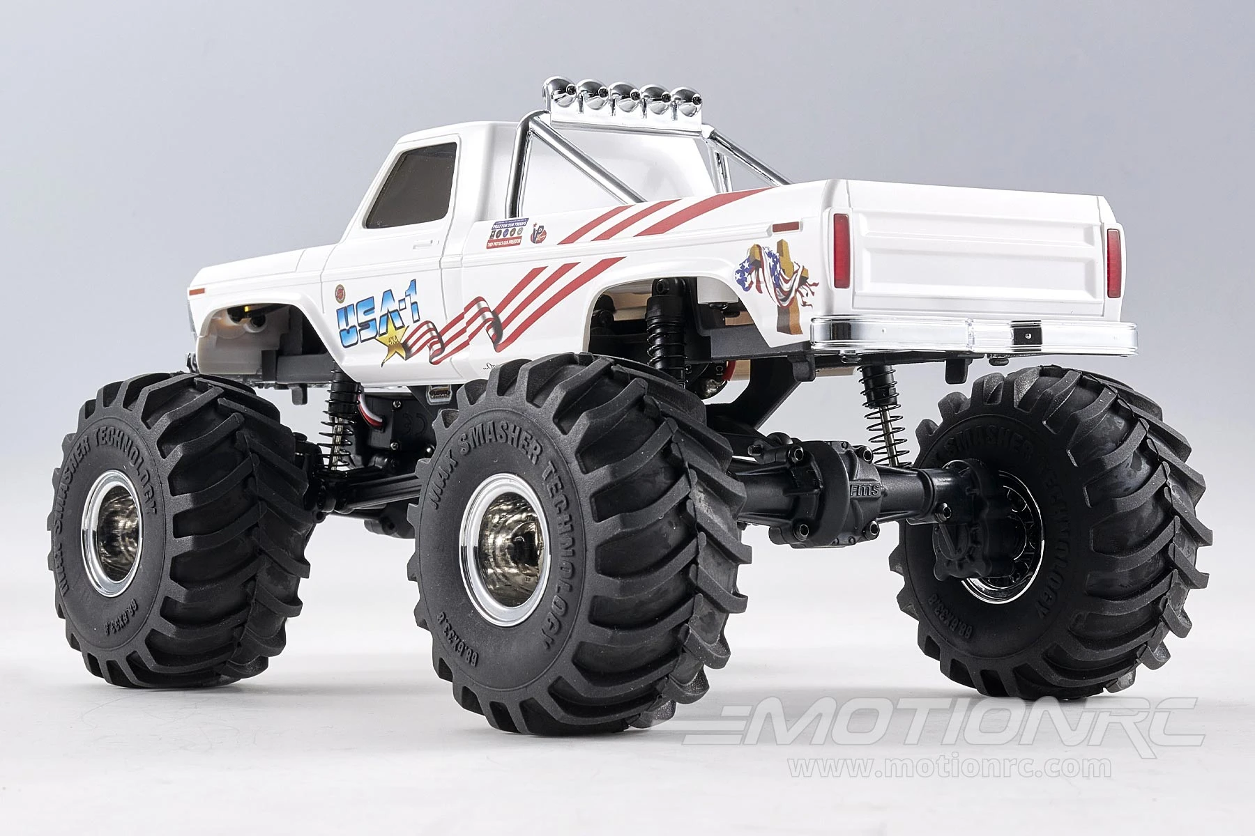 FMS FCX24 Smasher V2 White 1/24 Scale 4WD Monster Truck - RTR 5 FMS FCX24 Smasher V2 White 1/24 Scale 4WD Monster Truck - RTR - Image 3