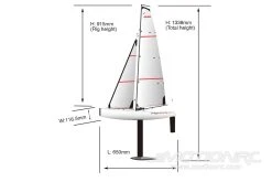 Bancroft Joysway DragonForce 65 V7 655mm (25.7") Racing Sailboat - RTR -Freewing Shop 5