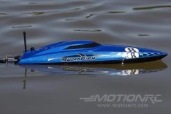 Bancroft Swordfish Mini Blue 430mm (17") Racing Boat - RTR -Freewing Shop bancroft swordfish mini blue 430mm 17 racing boat rtr motion rc 21545688334521
