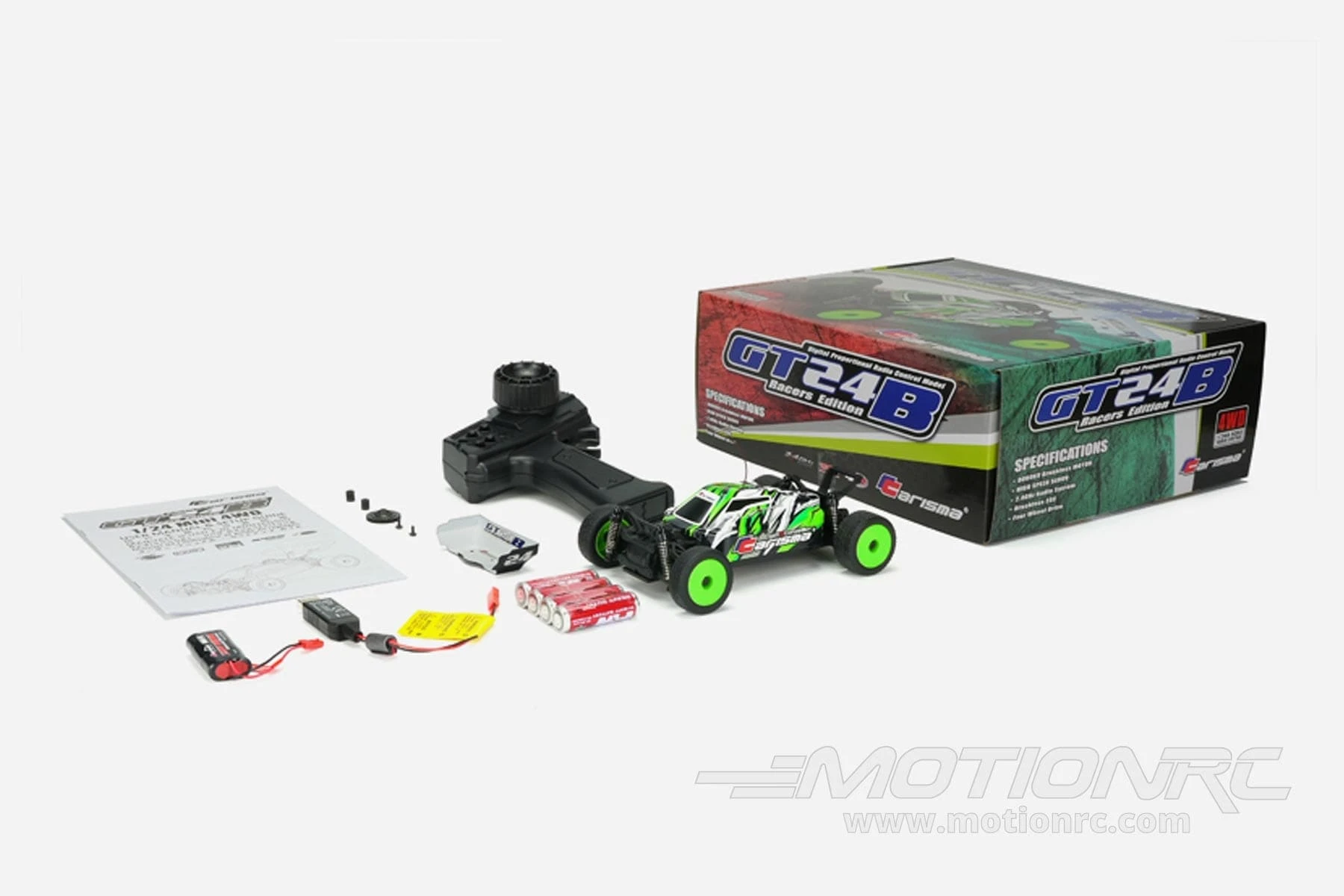 Carisma GT24B Racers Edition Green 1/24 Scale 4WD Brushless Buggy - RTR 10 Carisma GT24B Racers Edition Green 1/24 Scale 4WD Brushless Buggy - RTR - Image 8