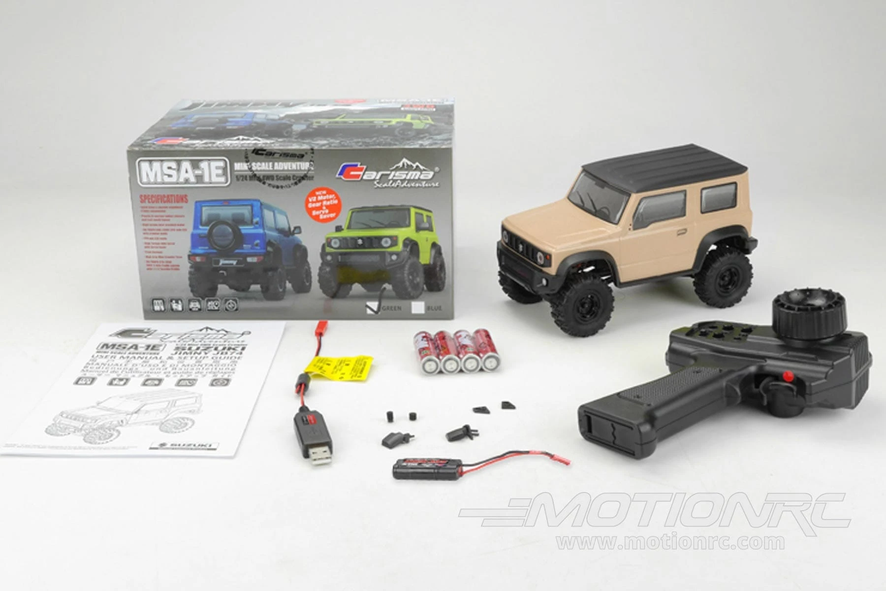 Carisma MSA-1E Suzuki Jimny JB74 Ivory 1/24 Scale 4WD Crawler - RTR 9 Carisma MSA-1E Suzuki Jimny JB74 Ivory 1/24 Scale 4WD Crawler - RTR - Image 7