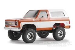 FMS FCX24 Chevy K5 Blazer Orange 1/24 Scale 4WD Crawler - RTR -Freewing Shop fms fcx24 chevy k5 blazer orange 1 24 scale 4wd crawler rtr motion rc 34592972079289