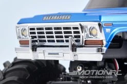 FMS FCX24 Smasher V2 Blue 1/24 Scale 4WD Monster Truck - RTR -Freewing Shop fms max smasher blue 1 24 scale 4wd monster truck rtr motion rc 33995310694585