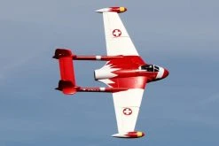 Freewing De Havilland DH-112 Venom V2 Swiss Red 90mm EDF Jet - ARF PLUS