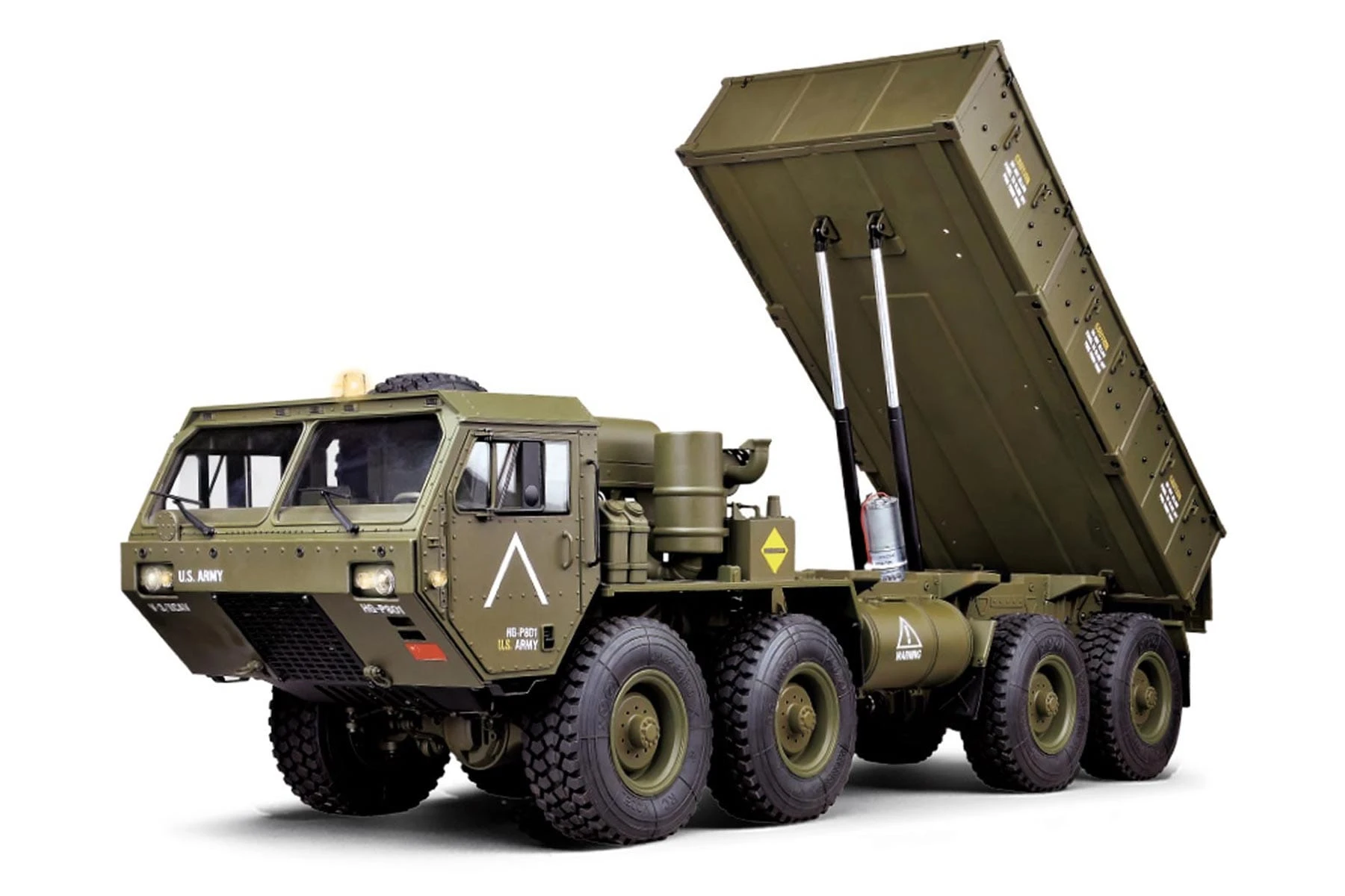 Heng Guan US Military HEMTT Green 1/12 Scale 8x8 Heavy Tactical Dump Truck - RTR 3 Heng Guan US Military HEMTT Green 1/12 Scale 8x8 Heavy Tactical Dump Truck - RTR