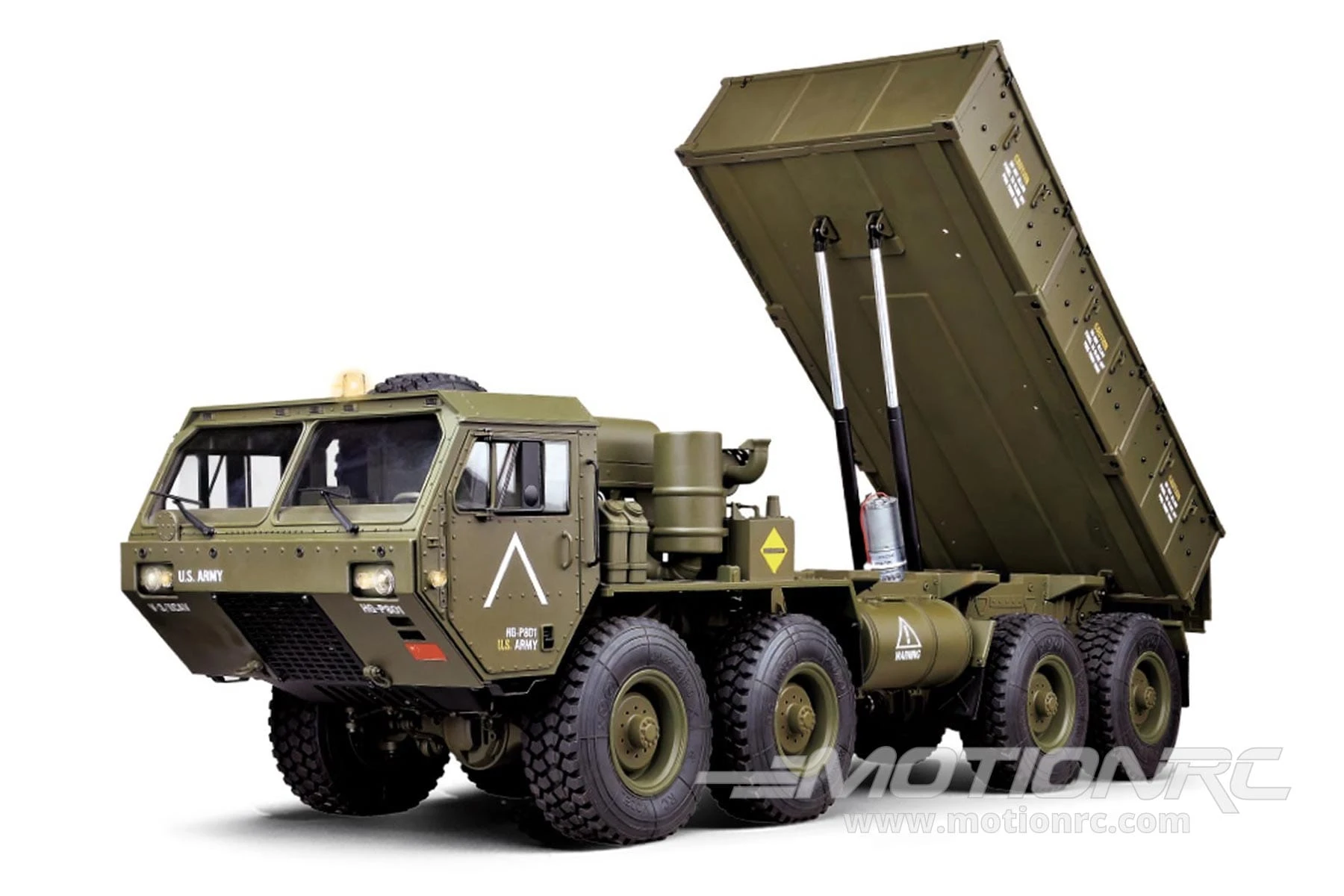 Heng Guan US Military HEMTT Green 1/12 Scale 8x8 Heavy Tactical Dump Truck - RTR 4 Heng Guan US Military HEMTT Green 1/12 Scale 8x8 Heavy Tactical Dump Truck - RTR - Image 2