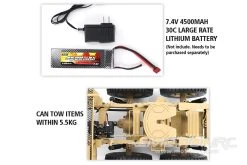 Heng Guan US Military HEMTT Tan 1/12 Scale 8x8 Heavy Tactical Truck - RTR -Freewing Shop heng guan us military hemtt tan 1 12 scale 8x8 heavy tactical truck rtr motion rc 34391164911801