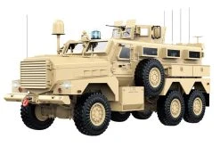 Heng Guan US Military MRAP Tan 1/12 Scale 6x6 Armored Tactical Vehicle - RTR
