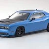 Kyosho Fazer Mk2 Blue Dodge Challenger SRT Hellcat 1/10 Scale 4WD Car - RTR -Freewing Shop kyosho fazer mk2 challenger srt hellcat blue 1 10 scale 4wd car rtr motion rc 29749087568057