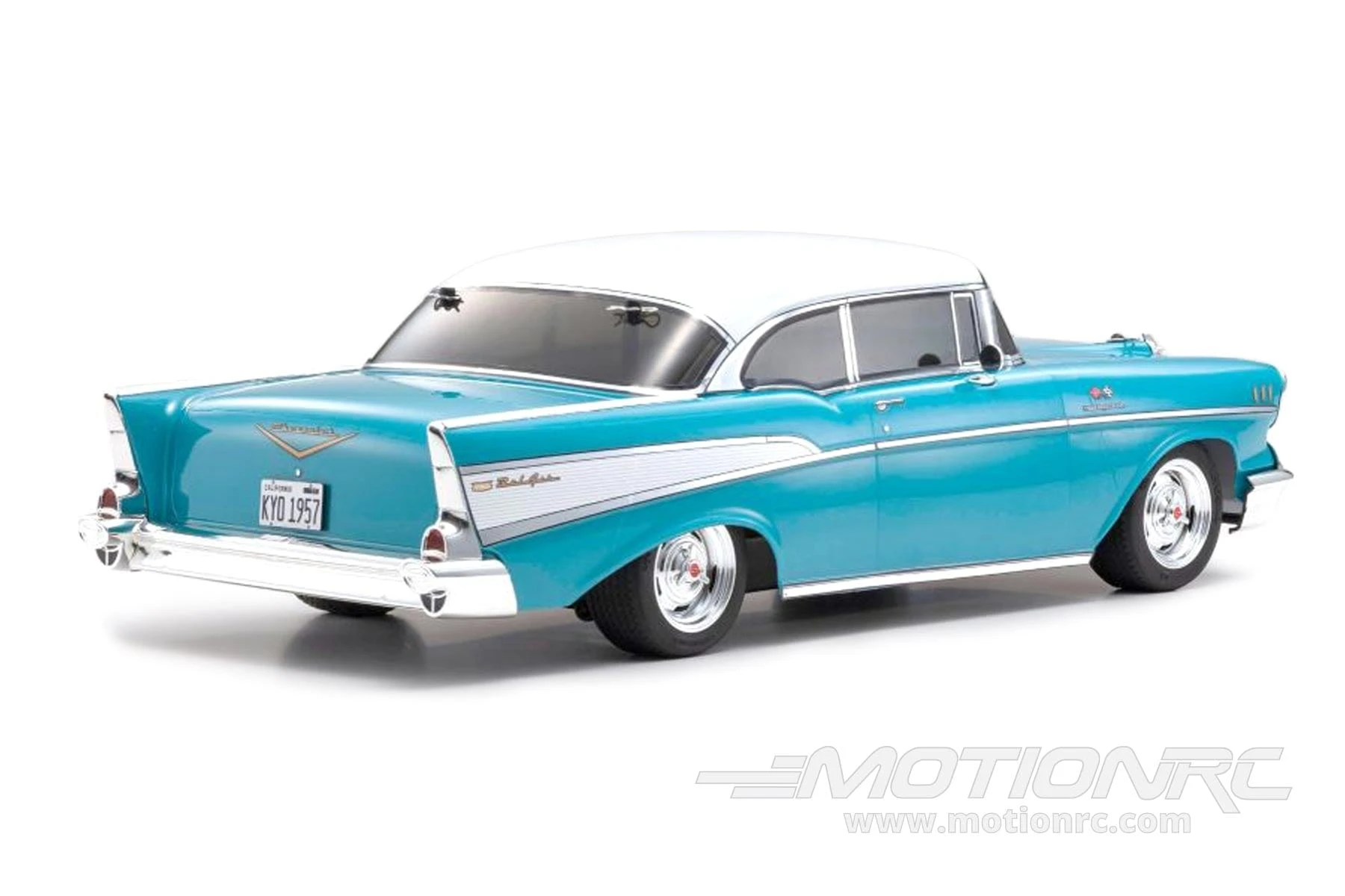 Kyosho Fazer Mk2 FZ02L 1957 Chevy Bel Air Coupe Tropical Turquoise 1/10 Scale 4WD Car - RTR 12 Kyosho Fazer Mk2 FZ02L 1957 Chevy Bel Air Coupe Tropical Turquoise 1/10 Scale 4WD Car - RTR - Image 10