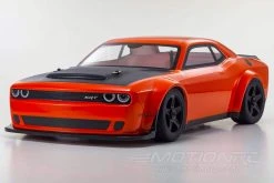 Kyosho Inferno GT2 VE Dodge Challenger SRT Demon Mango 1/8 Scale 4WD Car - RTR -Freewing Shop kyosho inferno gt2 ve dodge challenger srt demon mango 1 8 scale 4wd car rtr motion rc 15334004686961