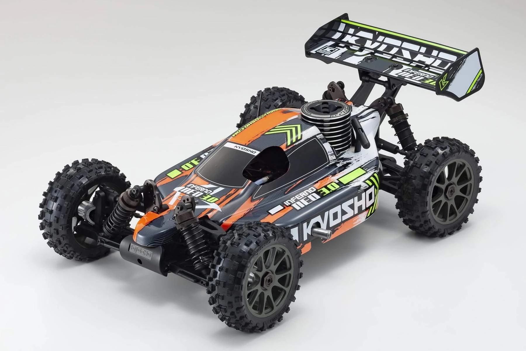 Kyosho Inferno NEO 3.0 T3 ReadySet Orange 1/8 Scale 4WD Nitro Buggy - RTR Kyosho Inferno NEO 3.0 T3 ReadySet Orange 1/8 Scale 4WD Nitro Buggy - RTR -Freewing Shop kyosho inferno neo 3 0 t3 readyset orange 1 8 scale nitro 4wd buggy rtr motion rc 23091204915385