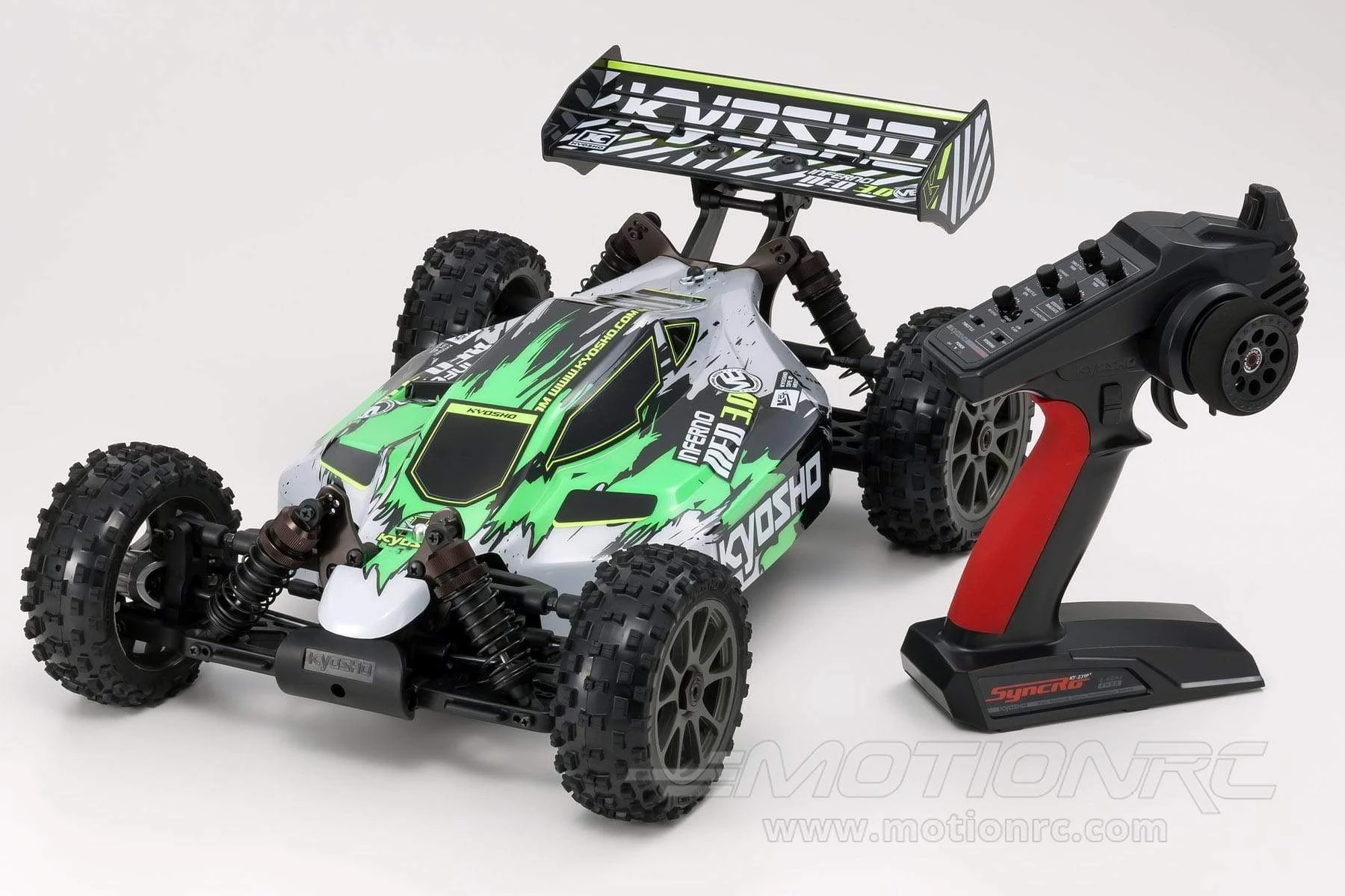 Kyosho Inferno Neo 3.0 VE T1 Green 1/8 Scale 4WD Buggy - RTR 8 Kyosho Inferno Neo 3.0 VE T1 Green 1/8 Scale 4WD Buggy - RTR - Image 6