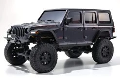 Kyosho Mini-Z 4x4 Jeep Wrangler Unlimited Rubicon Granite Crystal Metallic 1/27 Scale 4WD Truck - RTR