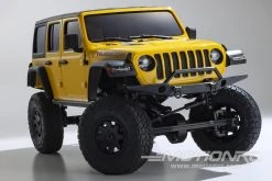 Kyosho Mini-Z 4x4 Jeep Wrangler Unlimited Rubicon Yellow 1/27 Scale 4WD Truck - RTR -Freewing Shop kyosho mini z 4x4 jeep wrangler unlimited rubicon yellow 1 27 scale 4wd truck rtr motion rc 31476606566585