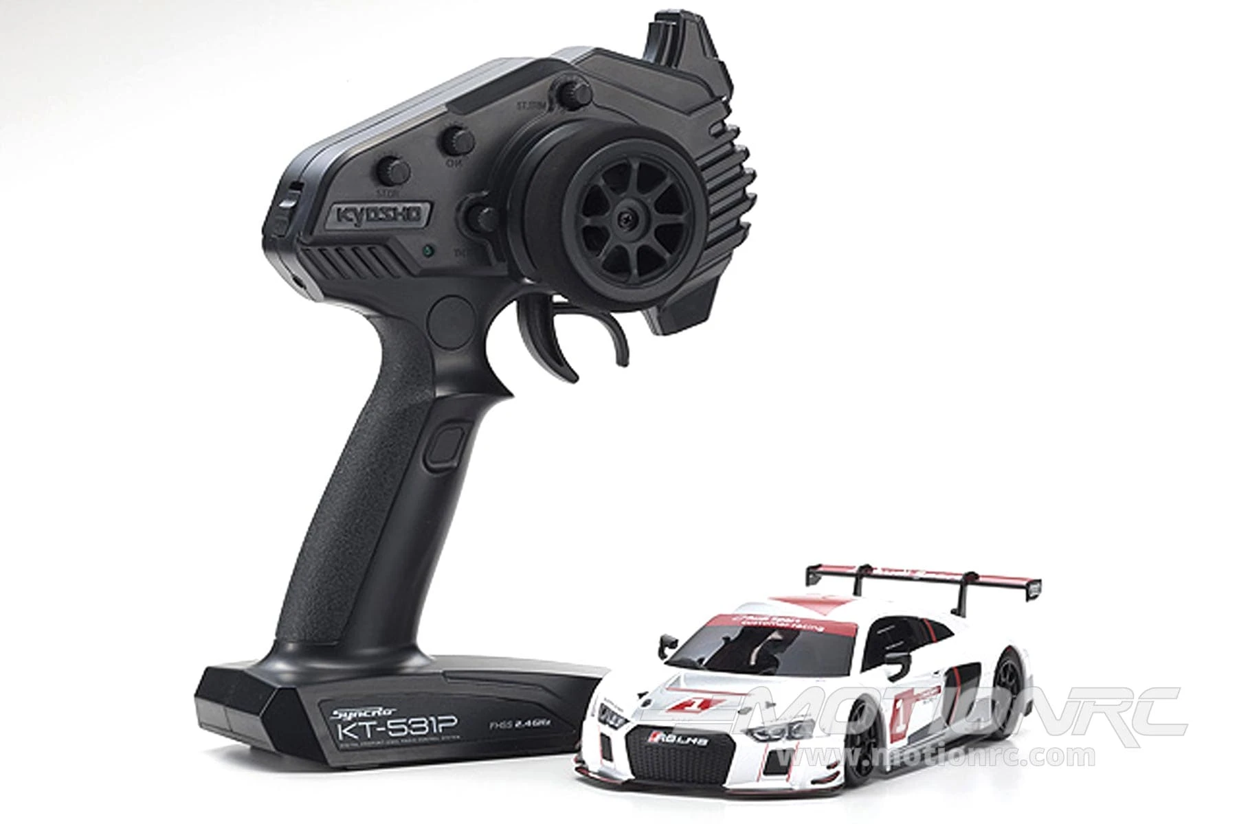 Kyosho Mini-Z Audi R8 2015 LMS White MR-03 Readyset 1/27 Scale RWD Car - RTR 8 Kyosho Mini-Z Audi R8 2015 LMS White MR-03 Readyset 1/27 Scale RWD Car - RTR - Image 6