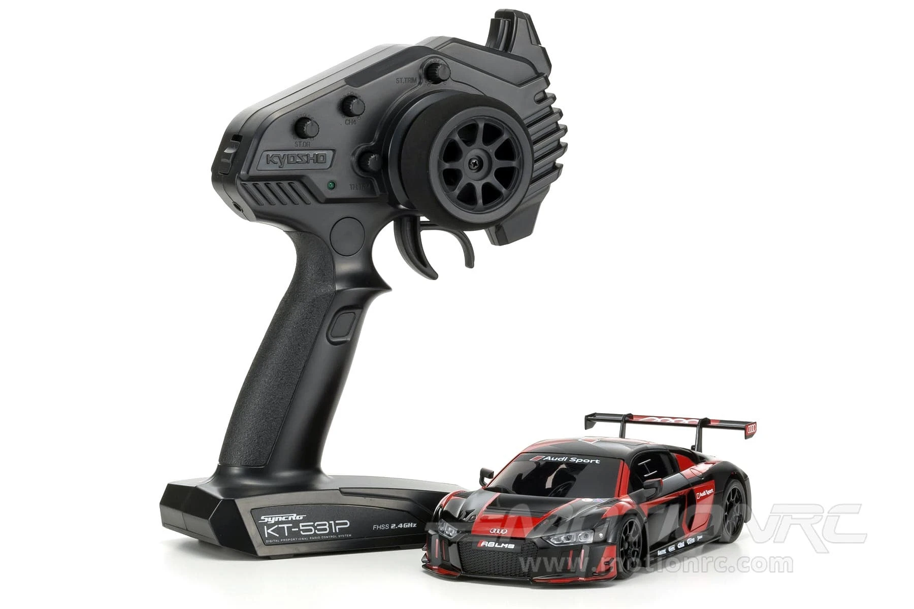 Kyosho Mini-Z Audi R8 LMS 2016 Black/Red MR-03 Readyset 1/27 Scale RWD Car - RTR 8 Kyosho Mini-Z Audi R8 LMS 2016 Black/Red MR-03 Readyset 1/27 Scale RWD Car - RTR - Image 6