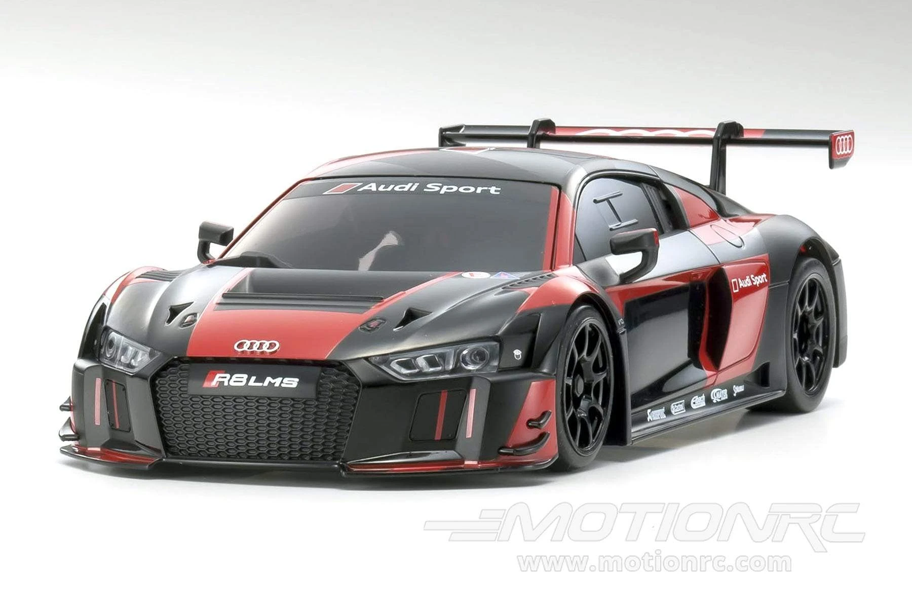 Kyosho Mini-Z Audi R8 LMS 2016 Black/Red MR-03 Readyset 1/27 Scale RWD Car - RTR 5 Kyosho Mini-Z Audi R8 LMS 2016 Black/Red MR-03 Readyset 1/27 Scale RWD Car - RTR - Image 3