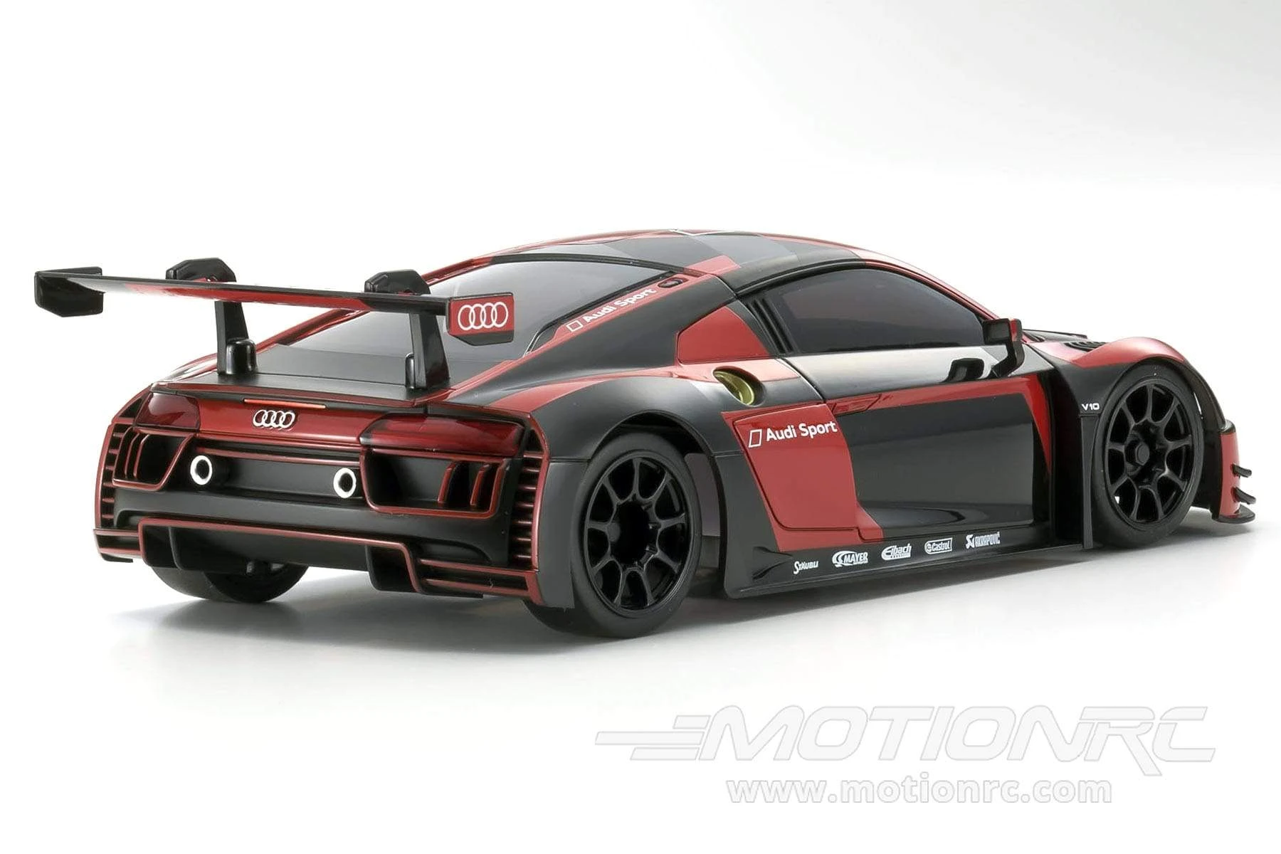 Kyosho Mini-Z Audi R8 LMS 2016 Black/Red MR-03 Readyset 1/27 Scale RWD Car - RTR 6 Kyosho Mini-Z Audi R8 LMS 2016 Black/Red MR-03 Readyset 1/27 Scale RWD Car - RTR - Image 4