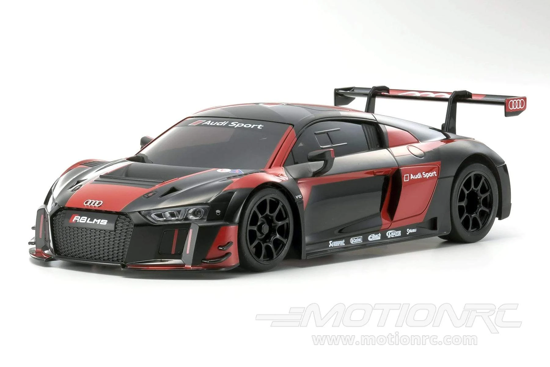 Kyosho Mini-Z Audi R8 LMS 2016 Black/Red MR-03 Readyset 1/27 Scale RWD Car - RTR 4 Kyosho Mini-Z Audi R8 LMS 2016 Black/Red MR-03 Readyset 1/27 Scale RWD Car - RTR - Image 2