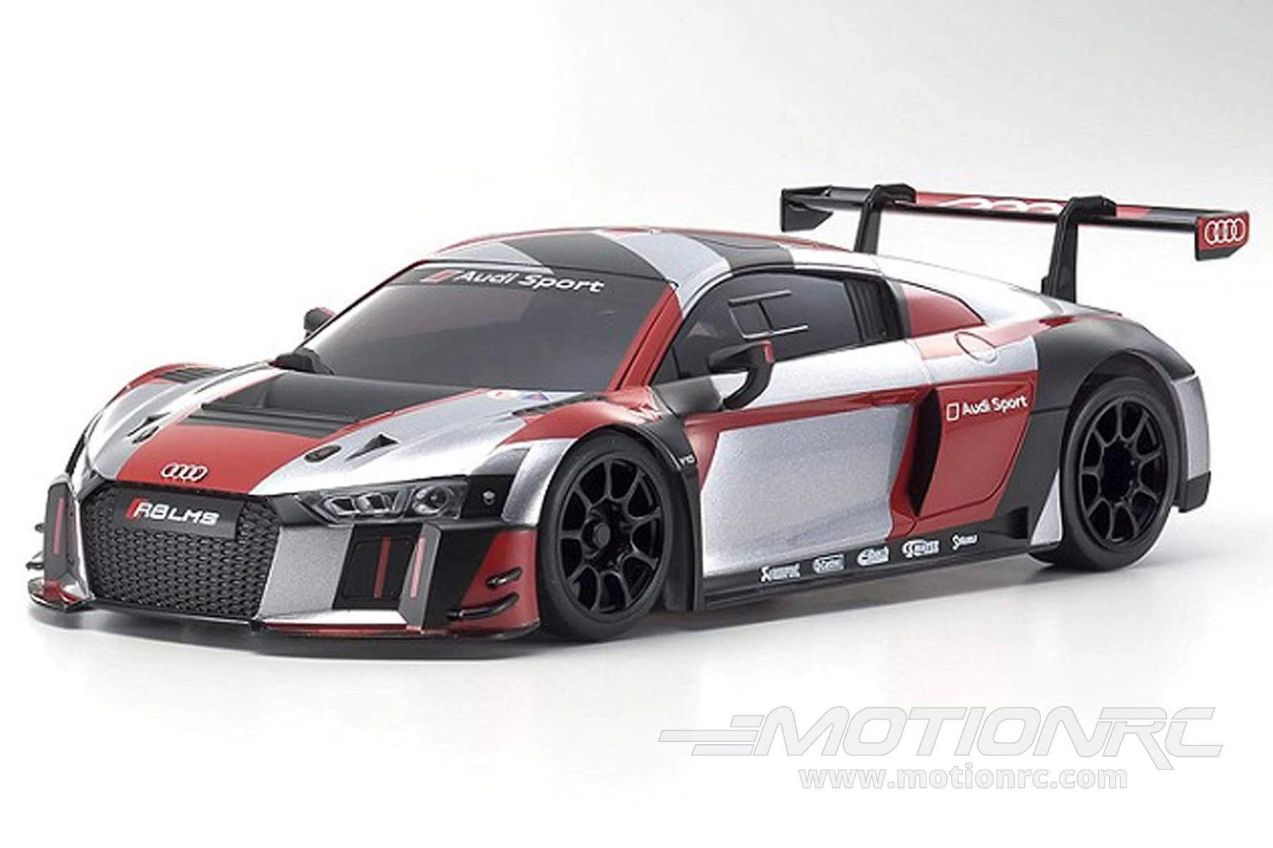 Kyosho Mini-Z Audi R8 LMS 2016 Grey/Red MR-03 Readyset 1/27 Scale RWD Car - RTR 5 Kyosho Mini-Z Audi R8 LMS 2016 Grey/Red MR-03 Readyset 1/27 Scale RWD Car - RTR - Image 3