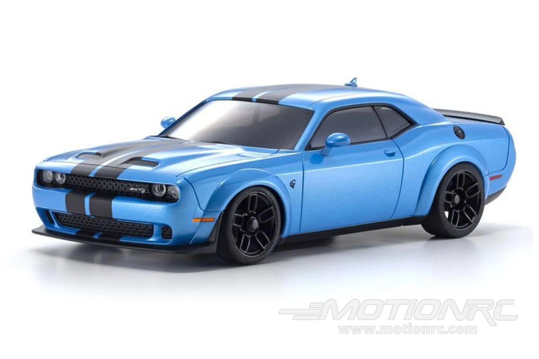 Kyosho Mini-Z Blue Dodge Challenger SRT Hellcat Redeye B5 MR-020 1/27 Scale AWD Car - RTR 4 Kyosho Mini-Z Blue Dodge Challenger SRT Hellcat Redeye B5 MR-020 1/27 Scale AWD Car - RTR - Image 2