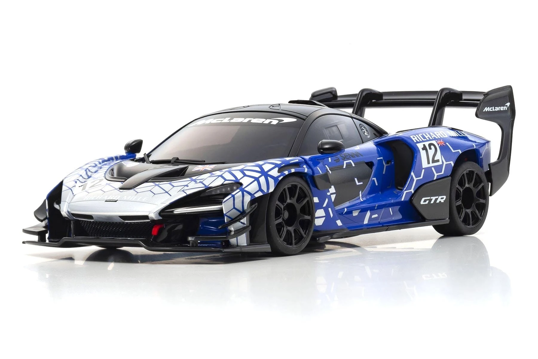 Kyosho Mini-Z Blue McLaren Senna GTR MR-03 1/27 Scale RWD Car - RTR 3 Kyosho Mini-Z Blue McLaren Senna GTR MR-03 1/27 Scale RWD Car - RTR