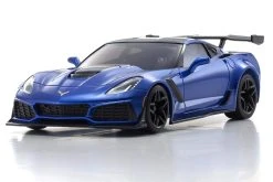 Kyosho Mini-Z Corvette ZR1 Elkhart Lake Blue Readyset 1/27 Scale RWD Car W/LEDs - RTR