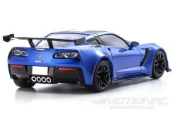 Kyosho Mini-Z Corvette ZR1 Elkhart Lake Blue Readyset 1/27 Scale RWD Car W/LEDs - RTR -Freewing Shop kyosho mini z corvette zr1 elkhart lake blue readyset 1 27 scale rwd car w leds rtr motion rc 29222408323257