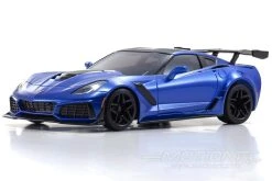 Kyosho Mini-Z Corvette ZR1 Elkhart Lake Blue Readyset 1/27 Scale RWD Car W/LEDs - RTR -Freewing Shop kyosho mini z corvette zr1 elkhart lake blue readyset 1 27 scale rwd car w leds rtr motion rc 29222451478713