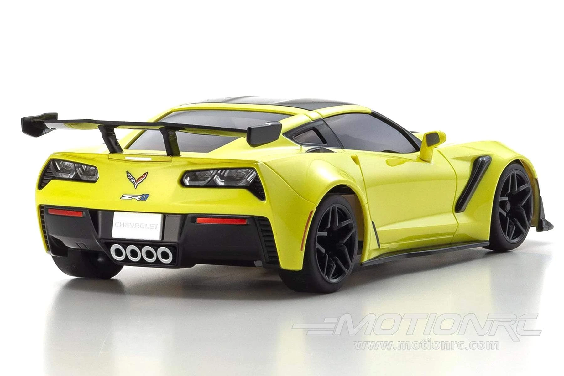 Kyosho Mini-Z Corvette ZR1 Yellow Readyset 1/27 Scale RWD Car W/LEDs - RTR 7 Kyosho Mini-Z Corvette ZR1 Yellow Readyset 1/27 Scale RWD Car W/LEDs - RTR - Image 5