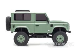 Kyosho Mini-Z Green/White Land Rover Defender 90 MX-01 1/27 Scale AWD Truck - RTR -Freewing Shop kyosho mini z green white land rover defender 90 mx 01 1 27 scale awd truck rtr motion rc 34332968157369