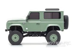 Kyosho Mini-Z Green/White Land Rover Defender 90 MX-01 1/27 Scale AWD Truck - RTR -Freewing Shop kyosho mini z green white land rover defender 90 mx 01 1 27 scale awd truck rtr motion rc 34332968190137