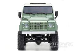 Kyosho Mini-Z Green/White Land Rover Defender 90 MX-01 1/27 Scale AWD Truck - RTR -Freewing Shop kyosho mini z green white land rover defender 90 mx 01 1 27 scale awd truck rtr motion rc 34332968255673