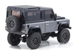 Kyosho Mini-Z Grey/Black Land Rover Defender 90 MX-01 1/27 Scale AWD Truck - RTR -Freewing Shop kyosho mini z grey black land rover defender 90 mx 01 1 27 scale awd truck rtr motion rc 34332765749433