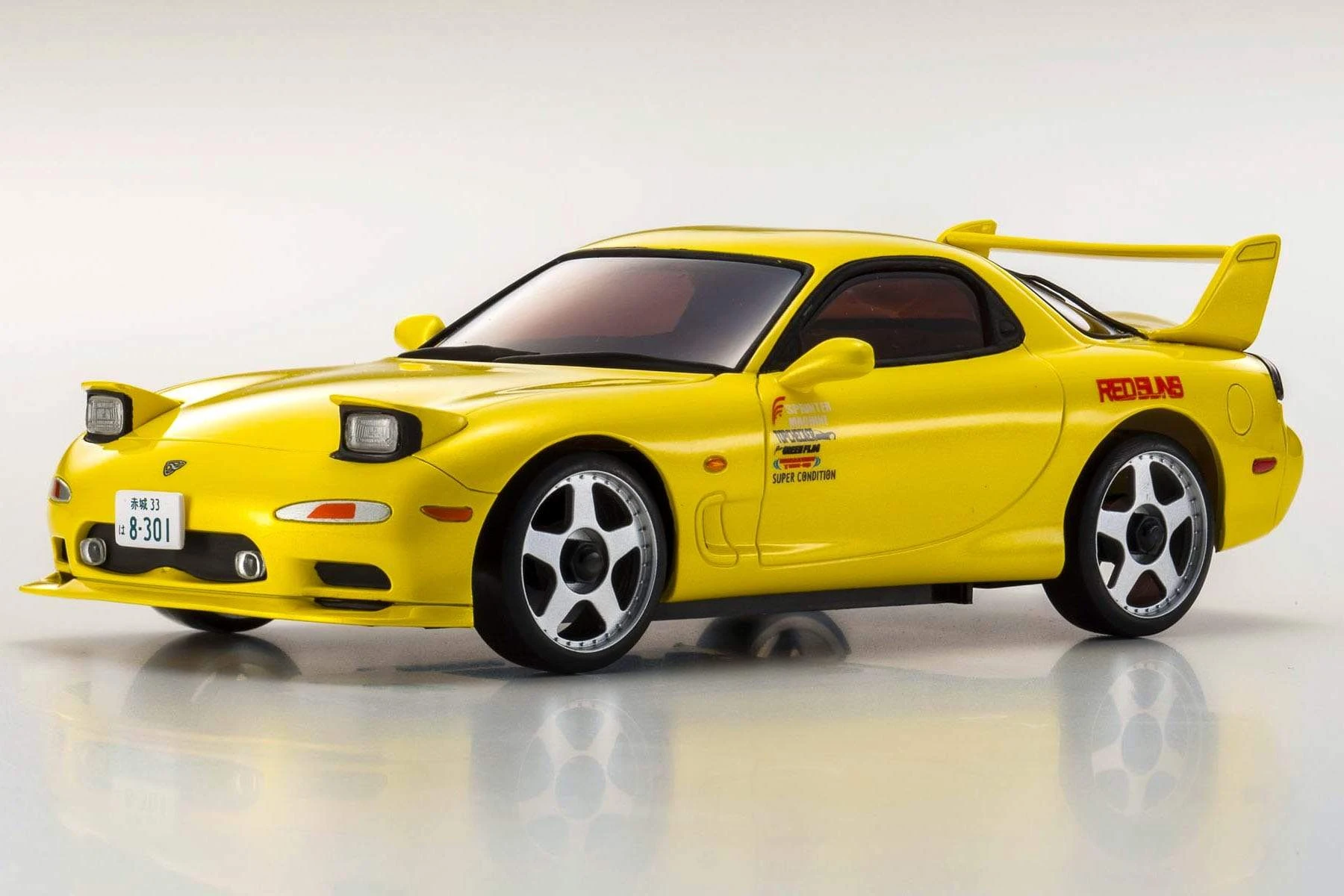 Kyosho Mini-Z RX-7 Mazda Yellow FD3S Readyset 1/27 Scale AWD Car - RTR 3 Kyosho Mini-Z RX-7 Mazda Yellow FD3S Readyset 1/27 Scale AWD Car - RTR