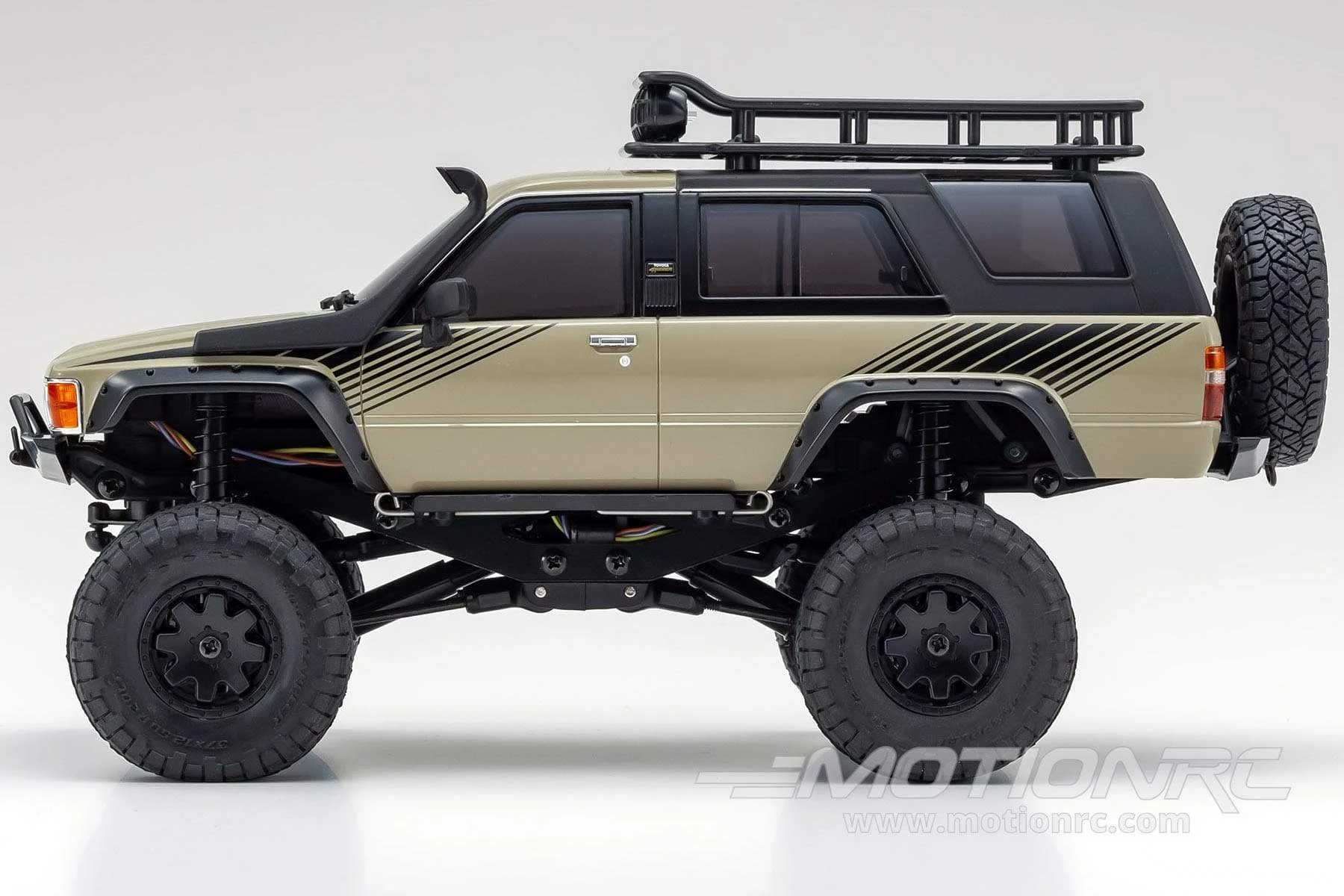 Kyosho Mini-Z Sand 4Runner With Roof Rack Readyset 1/27 Scale AWD 4X4 - RTR 6 Kyosho Mini-Z Sand 4Runner With Roof Rack Readyset 1/27 Scale AWD 4X4 - RTR - Image 4
