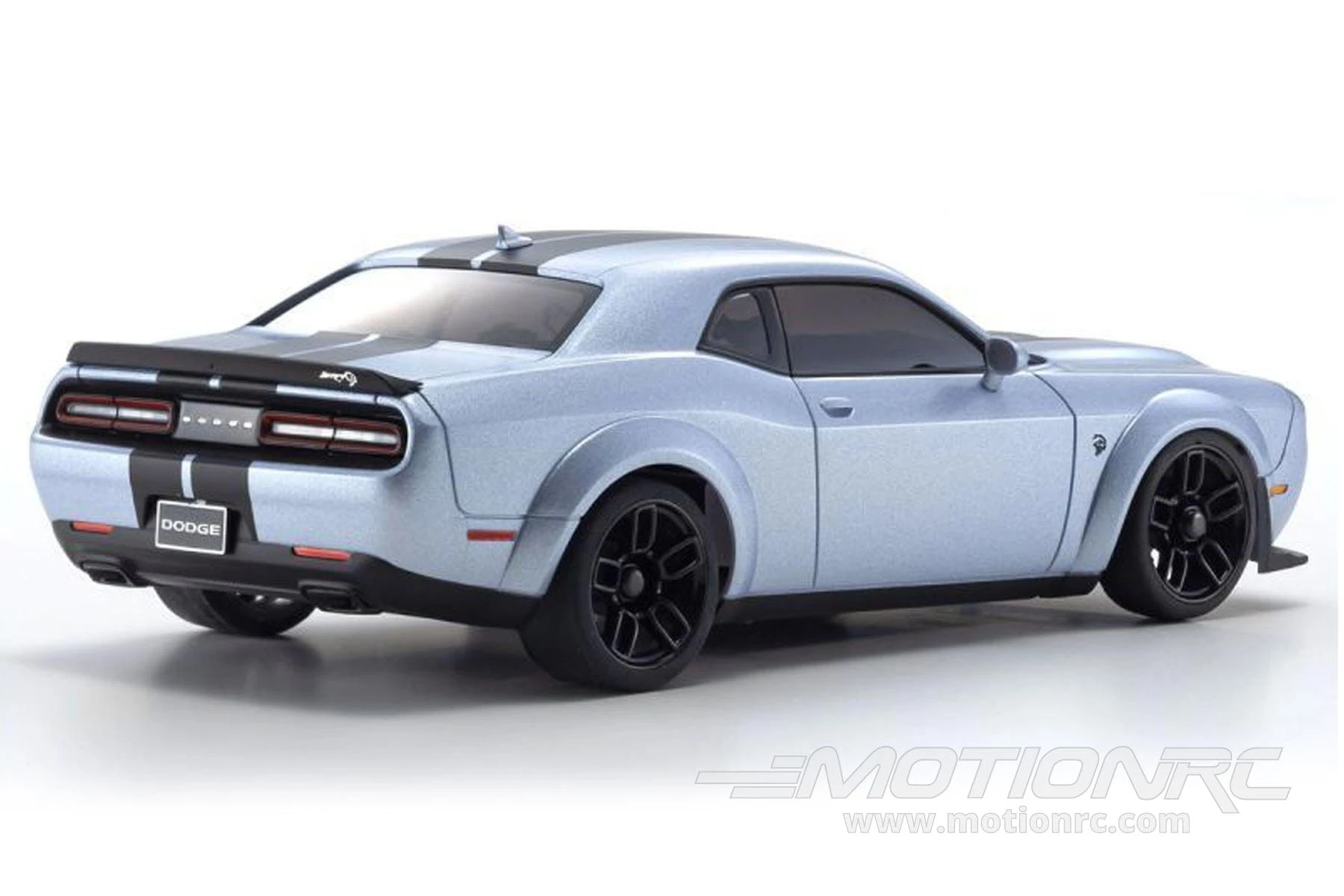 Kyosho Mini-Z Silver Dodge Challenger SRT Hellcat Redeye B5 MR-020 1/27 Scale AWD Car - RTR 5 Kyosho Mini-Z Silver Dodge Challenger SRT Hellcat Redeye B5 MR-020 1/27 Scale AWD Car - RTR - Image 3