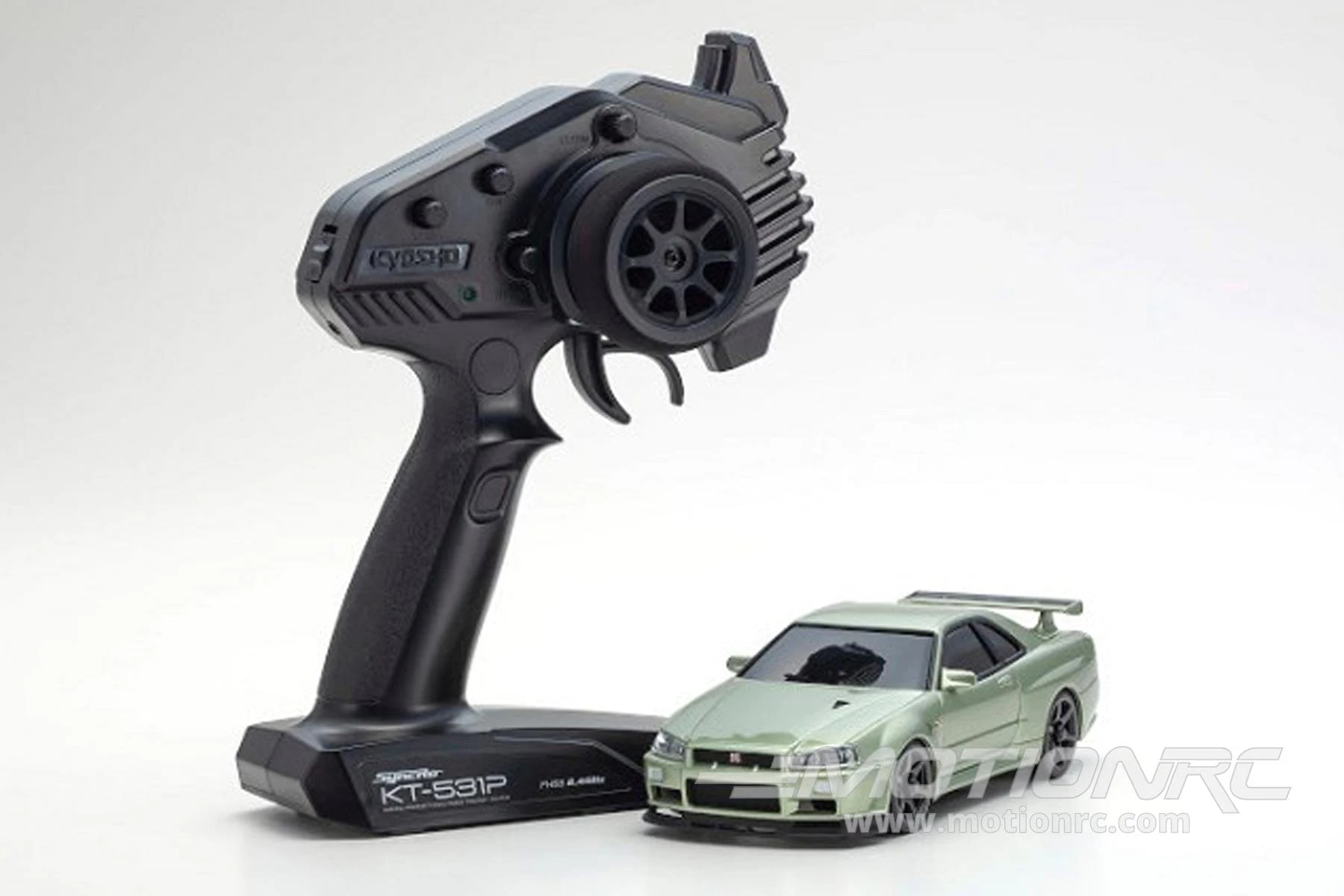 Kyosho Mini-Z Skyline GT-R Millenium Jade (R34) V.Spec II 1/27 Scale AWD - RTR 8 Kyosho Mini-Z Skyline GT-R Millenium Jade (R34) V.Spec II 1/27 Scale AWD - RTR - Image 6