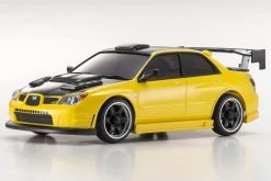 Kyosho Mini-Z Subaru Impreza With Aero Kit Yellow Readyset 1/27 Scale AWD Car - RTR