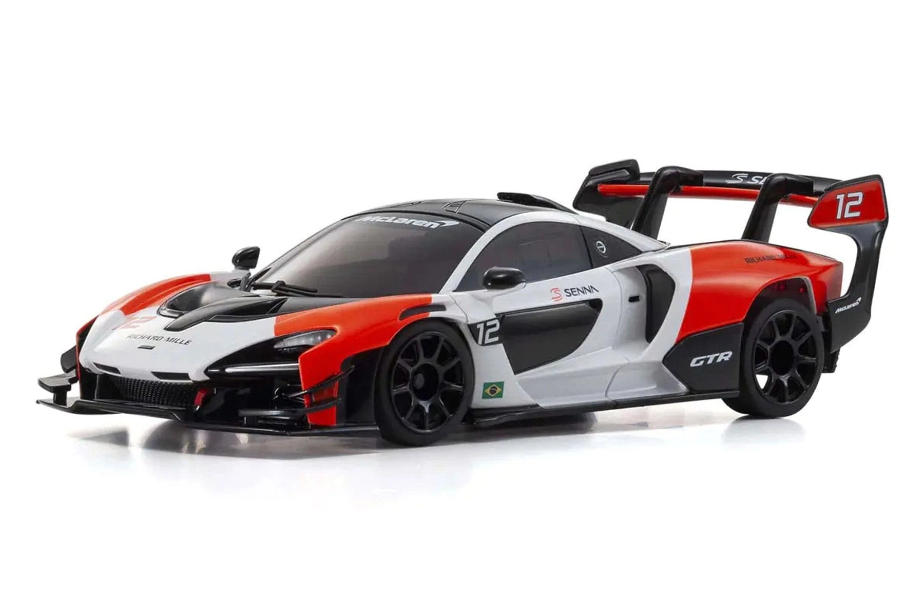 Kyosho Mini-Z White/Red McLaren Senna GTR MR-03 1/27 Scale RWD Car - RTR 3 Kyosho Mini-Z White/Red McLaren Senna GTR MR-03 1/27 Scale RWD Car - RTR