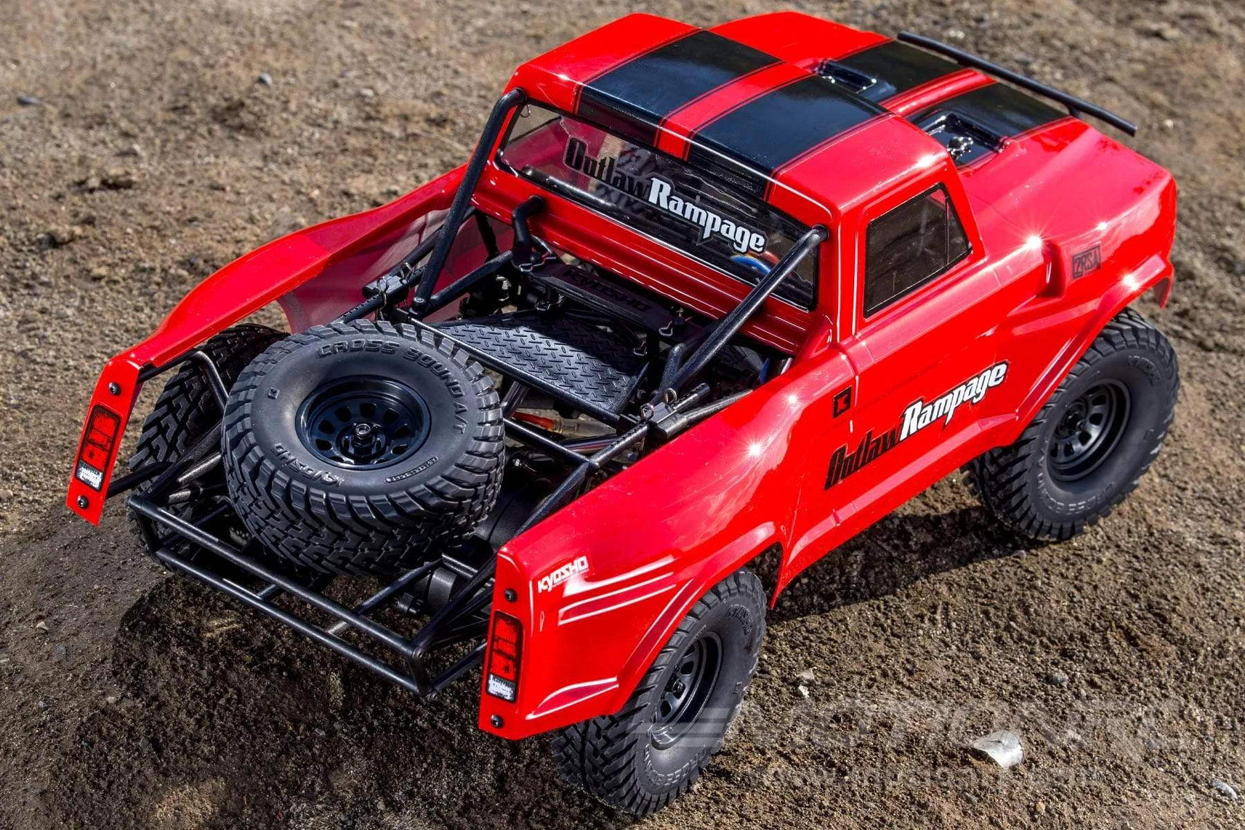 Kyosho Outlaw Rampage Pro Red 1/10 Scale 2WD Truck - RTR 6 Kyosho Outlaw Rampage Pro Red 1/10 Scale 2WD Truck - RTR - Image 4