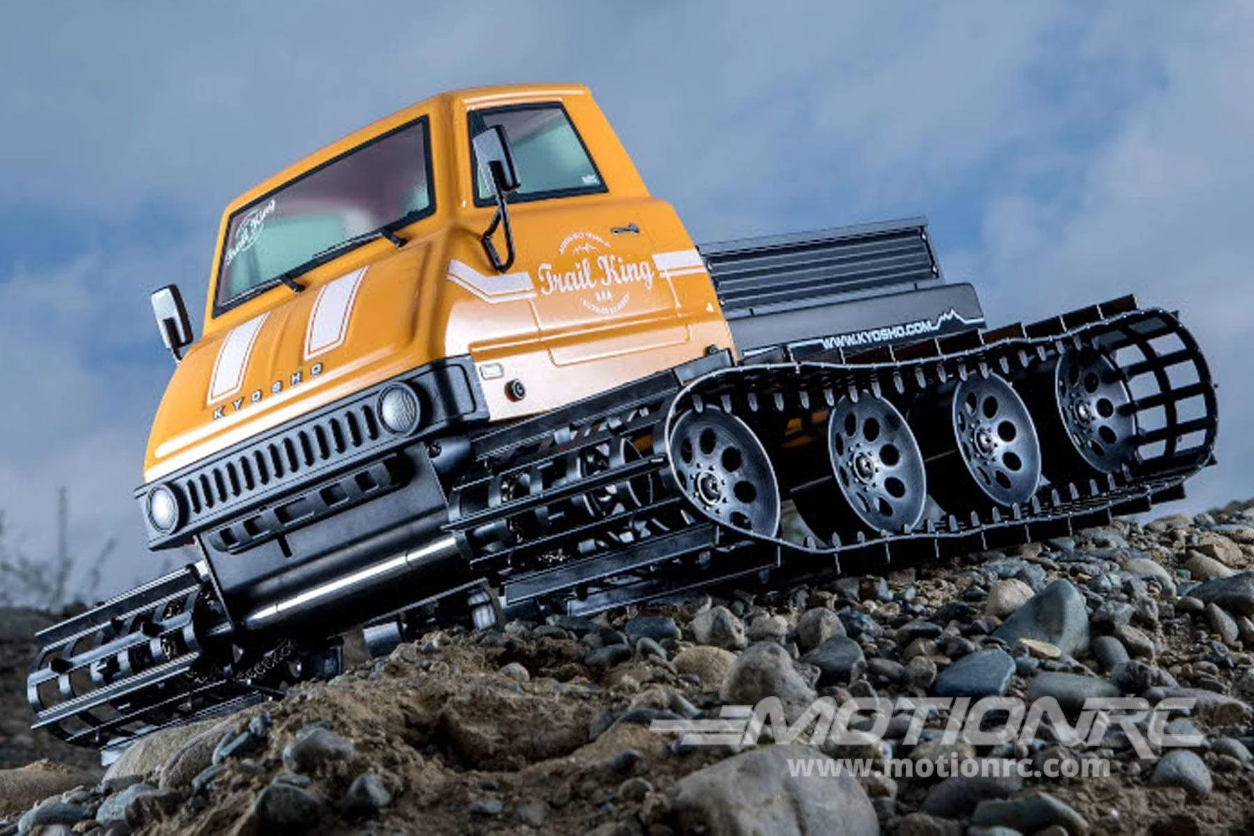 Kyosho Trail King Yellow ReadySet 1/12 Scale All Terrain Tracks Vehicle - RTR 8 Kyosho Trail King Yellow ReadySet 1/12 Scale All Terrain Tracks Vehicle - RTR - Image 6