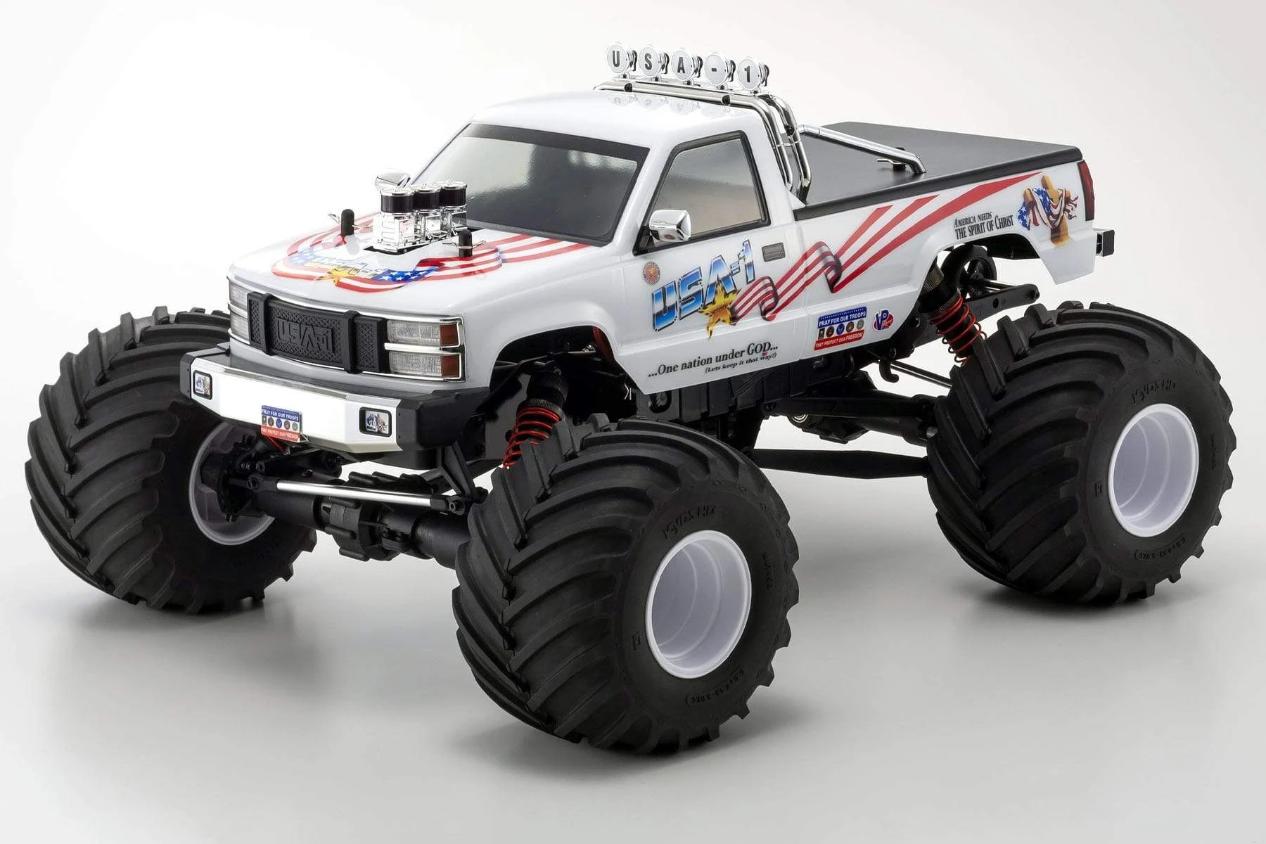 Kyosho USA-1 GP .25 Engine MT 1/8 Scale 4WD Nitro Monster Truck - RTR 3 Kyosho USA-1 GP .25 Engine MT 1/8 Scale 4WD Nitro Monster Truck - RTR