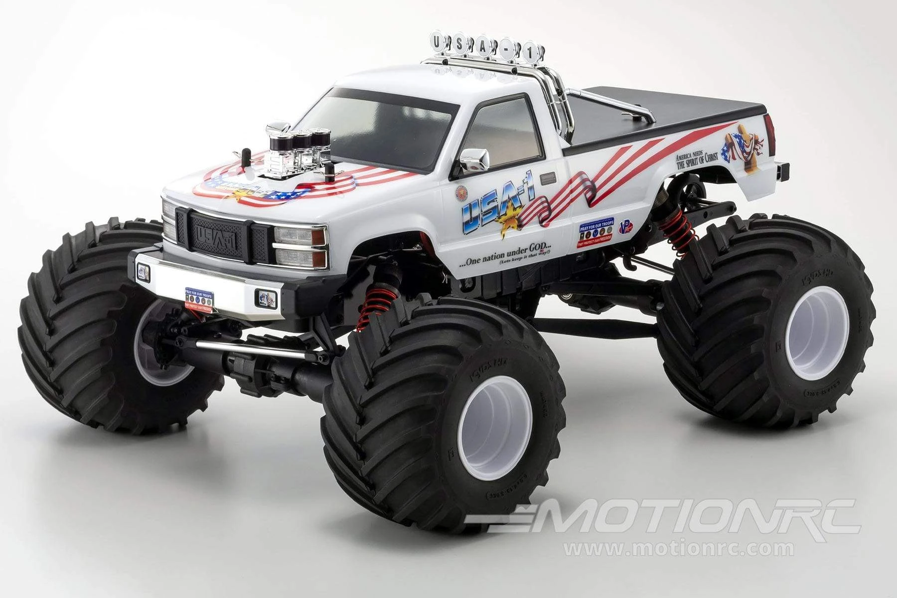 Kyosho USA-1 GP .25 Engine MT 1/8 Scale 4WD Nitro Monster Truck - RTR 4 Kyosho USA-1 GP .25 Engine MT 1/8 Scale 4WD Nitro Monster Truck - RTR - Image 2