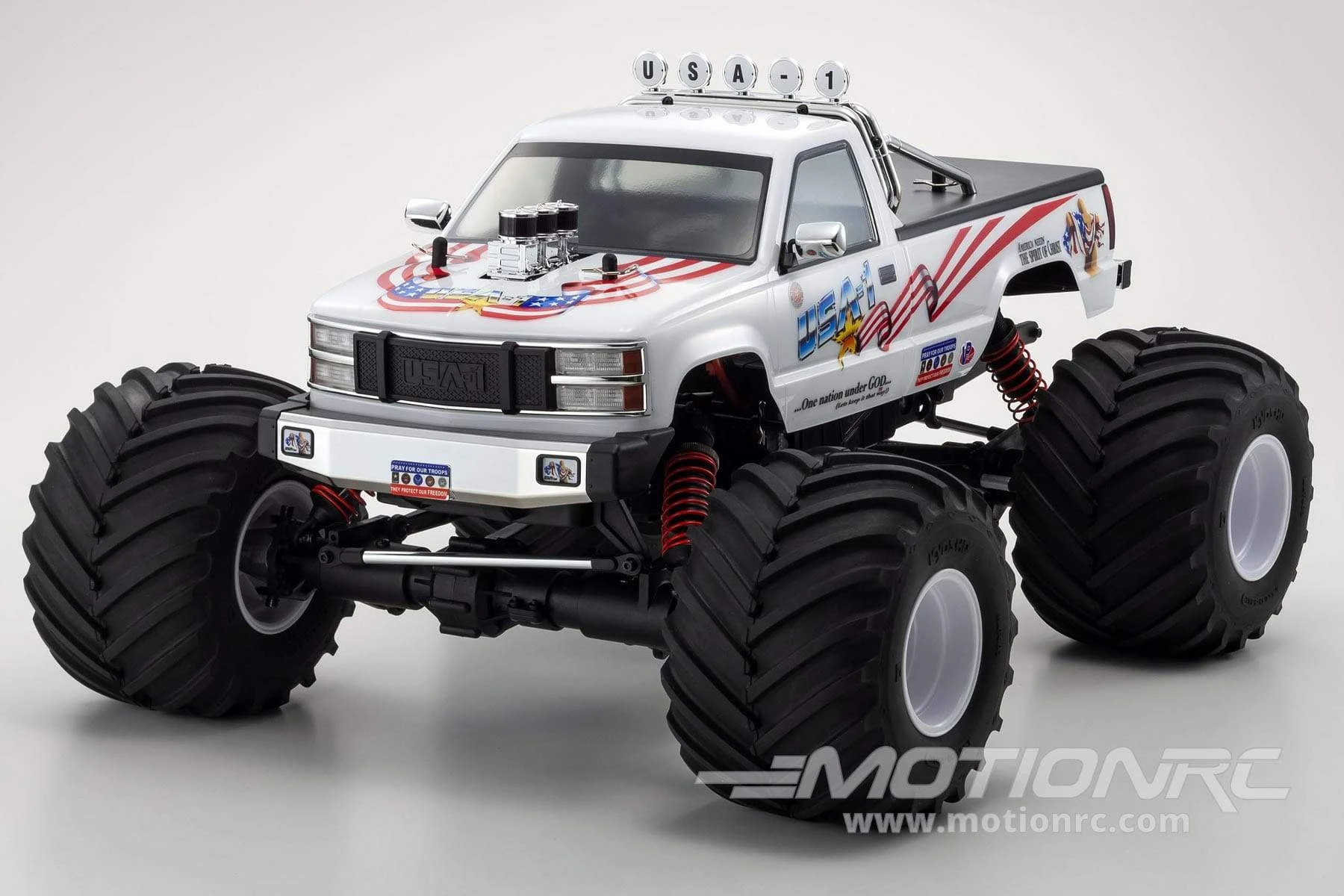 Kyosho USA-1 GP .25 Engine MT 1/8 Scale 4WD Nitro Monster Truck - RTR 6 Kyosho USA-1 GP .25 Engine MT 1/8 Scale 4WD Nitro Monster Truck - RTR - Image 4