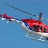 Roban B407 Red/White/Blue 700 Size Scale Helicopter - ARF
