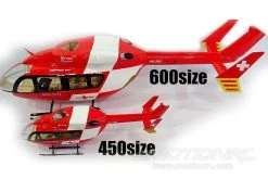 Roban EC-145 Swiss Medic Red/White 600 Size Helicopter Scale Conversion - KIT -Freewing Shop roban ec 145 swiss medic red white 600 size helicopter scale conversion kit motion rc 720700112921