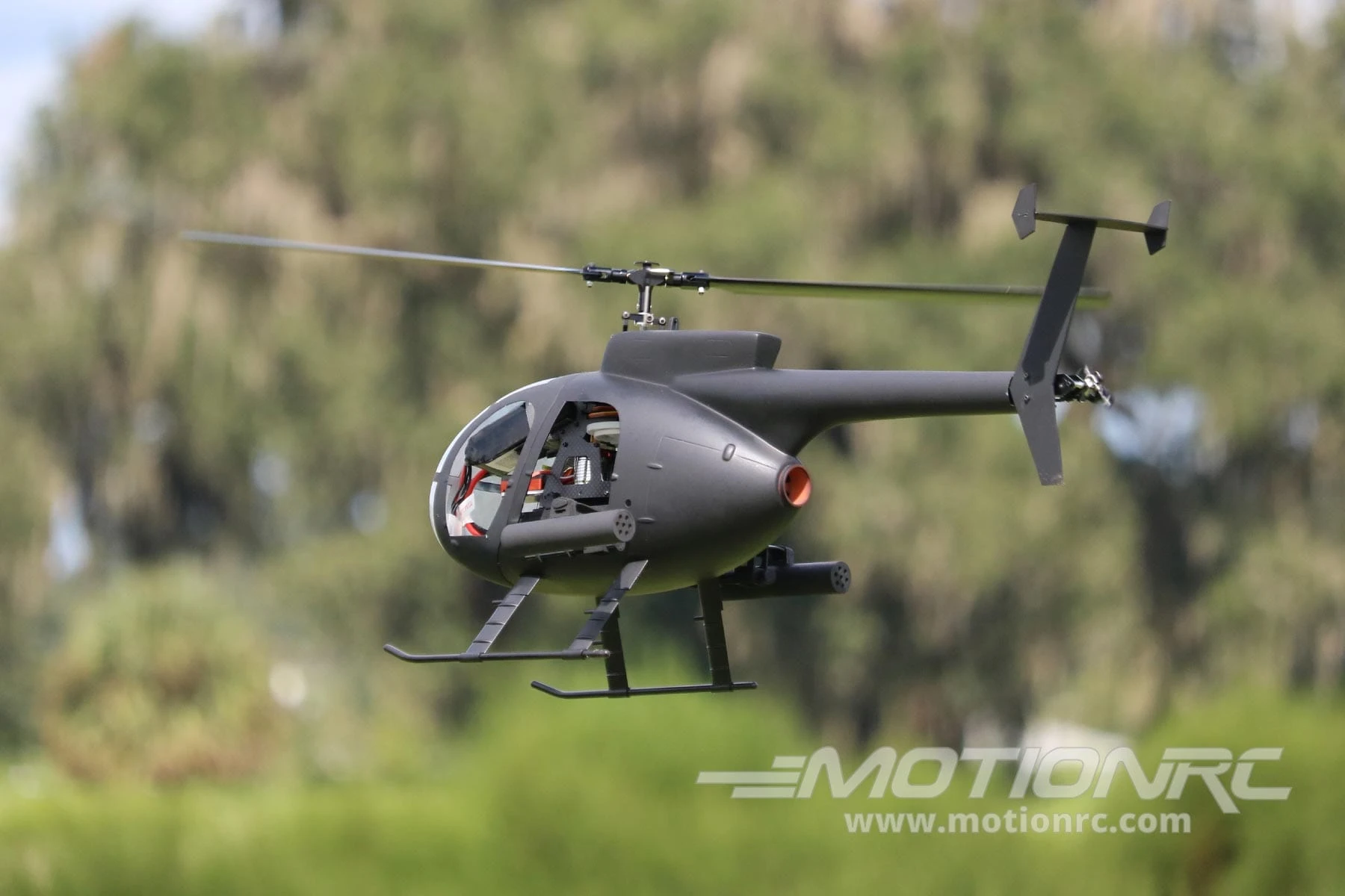 RotorScale AH-6 Attack Tactical Black 450 Size Helicopter - PNP 7 RotorScale AH-6 Attack Tactical Black 450 Size Helicopter - PNP - Image 5