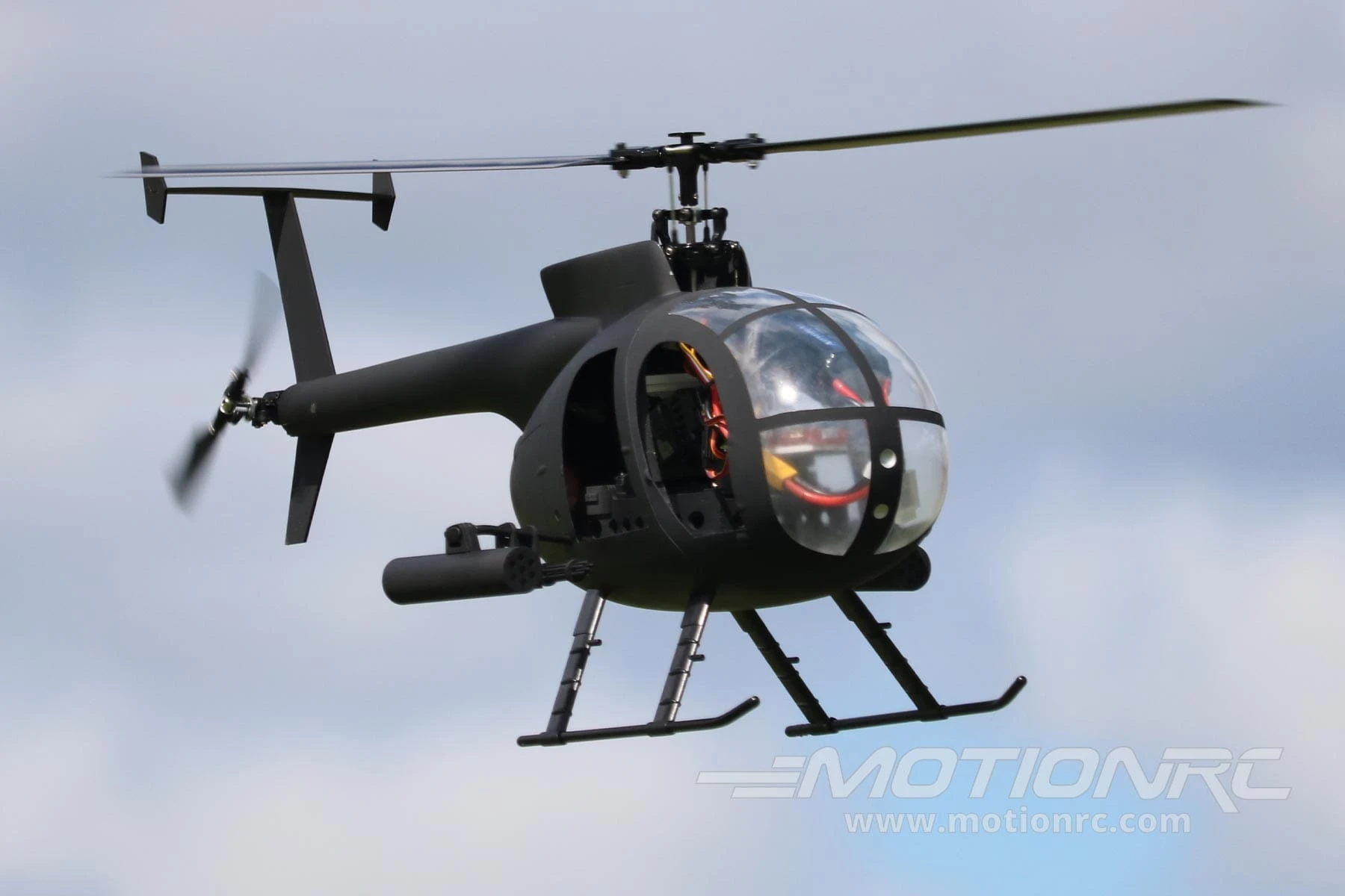 RotorScale AH-6 Attack Tactical Black 450 Size Helicopter - PNP 5 RotorScale AH-6 Attack Tactical Black 450 Size Helicopter - PNP - Image 3